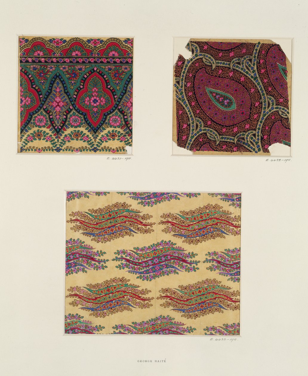 Kangasmalleja Paisley Shawlsille, n. 1871 tekijältä George Charles Haite