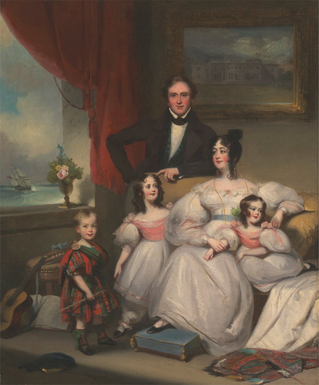 Uma Família Inglesa em Macaofinlandês tekijältä George Chinnery
