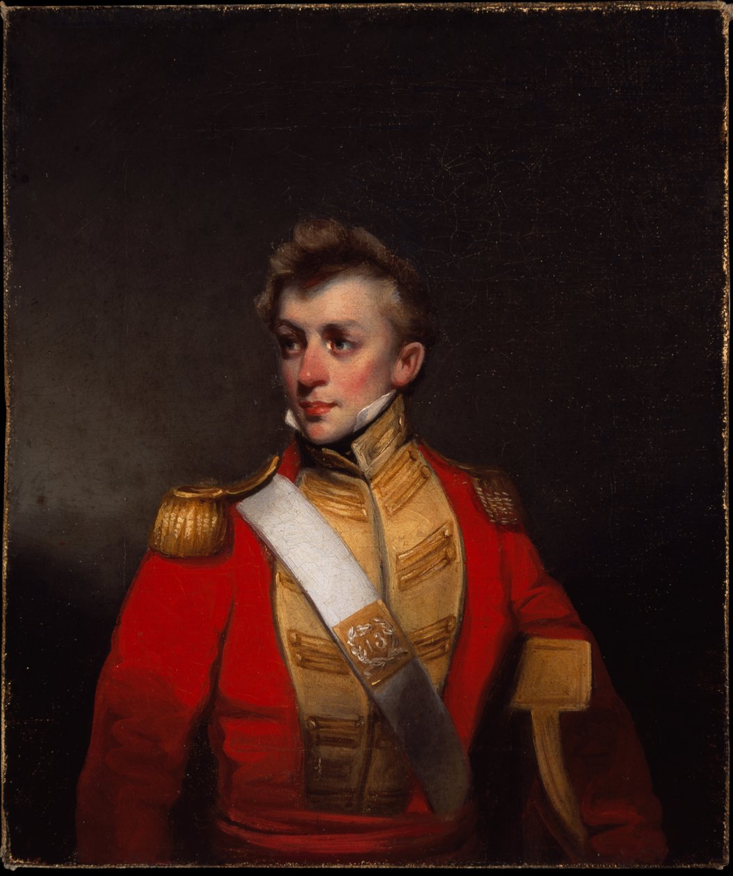 Tuntematon 13. Bombayn syntyperäisen jalkaväen upseeri, noin 1824 tekijältä George Chinnery