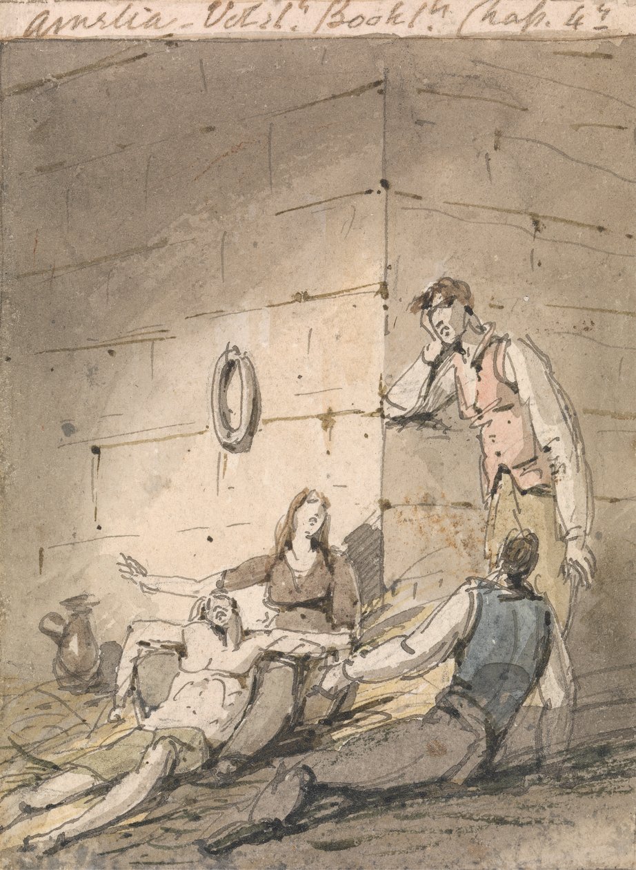 Kuvitus Fieldingin Ameliasta tekijältä George Chinnery
