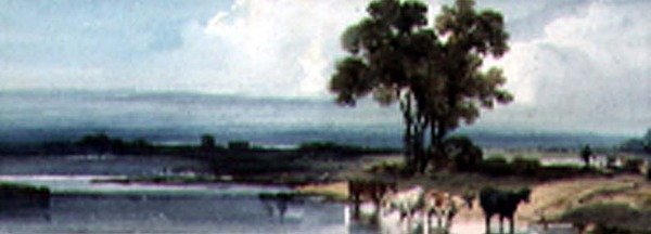 Järvi karjan kanssa, Kiina tekijältä George Chinnery