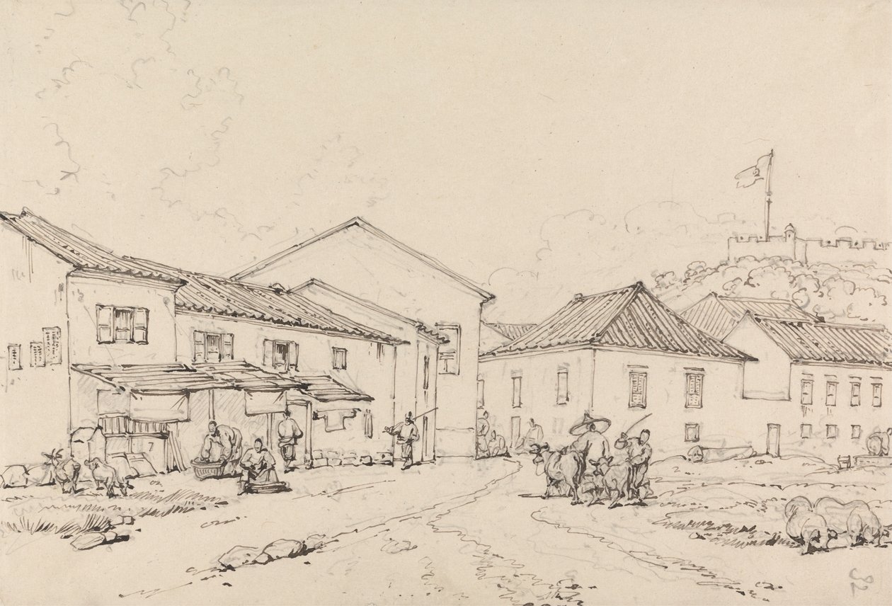 Monte Fort, Macao tekijältä George Chinnery