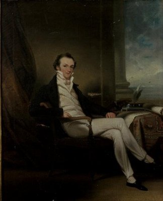 Gentlemanin muotokuva (öljy kankaalle) tekijältä George Chinnery