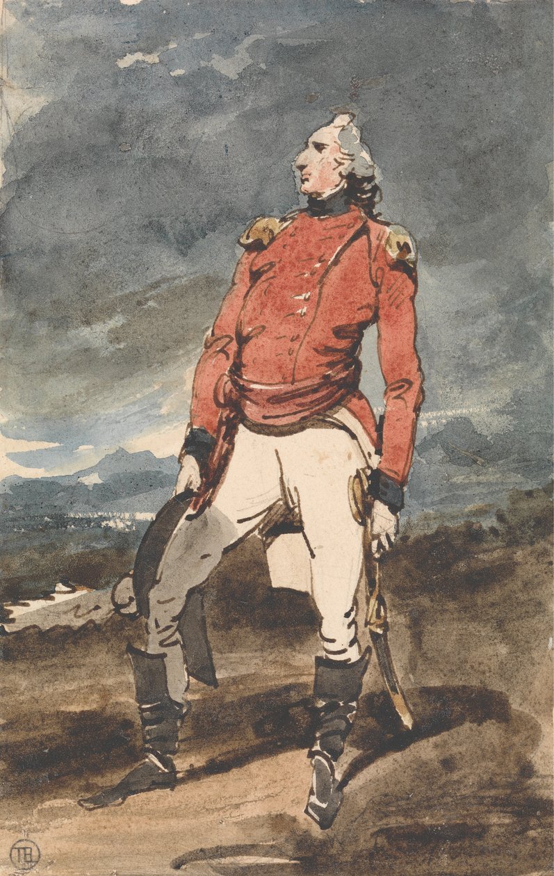 Tutkimus sotilasupseerin muotokuvaa varten tekijältä George Chinnery