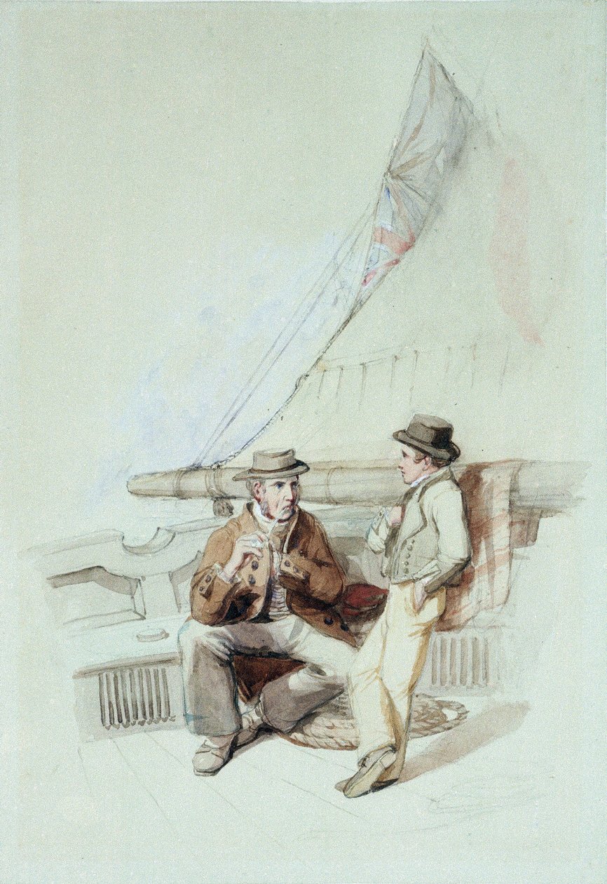 Bramble ja Jack viedään ranskalaiseen satamaan tekijältä George Clarkson Stanfield