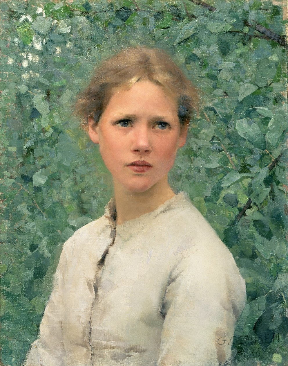Tytön pää tekijältä George Clausen