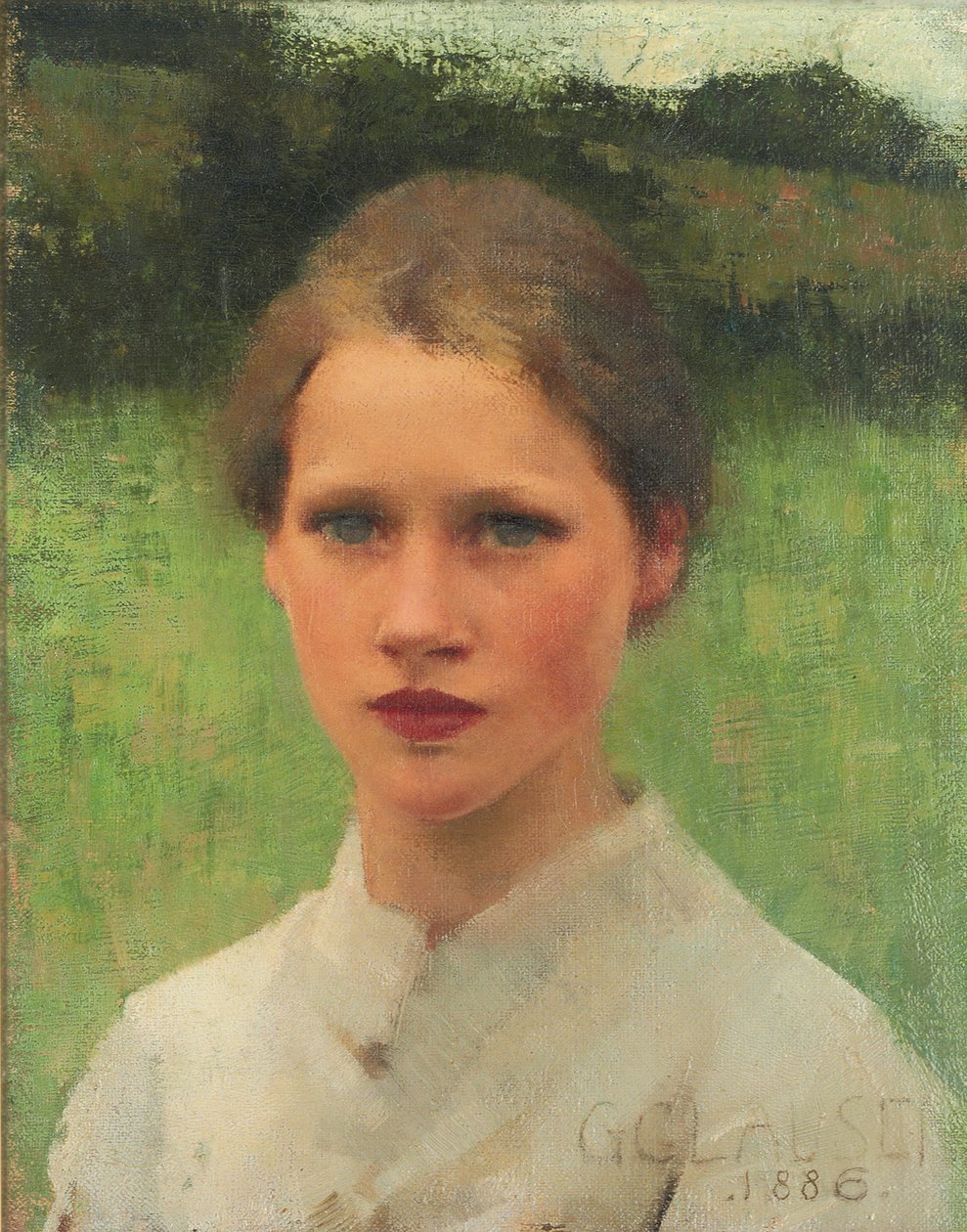 Kylätyttö tekijältä George Clausen