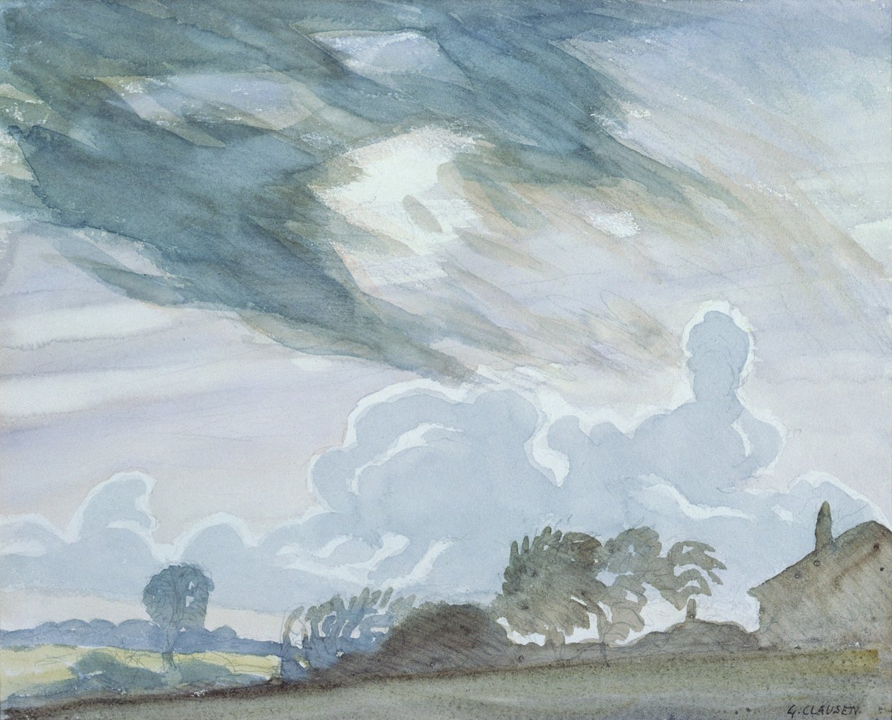 Huonekalut ja erilaiset esineet 1100- ja 1300-luvuilta tekijältä George Clausen