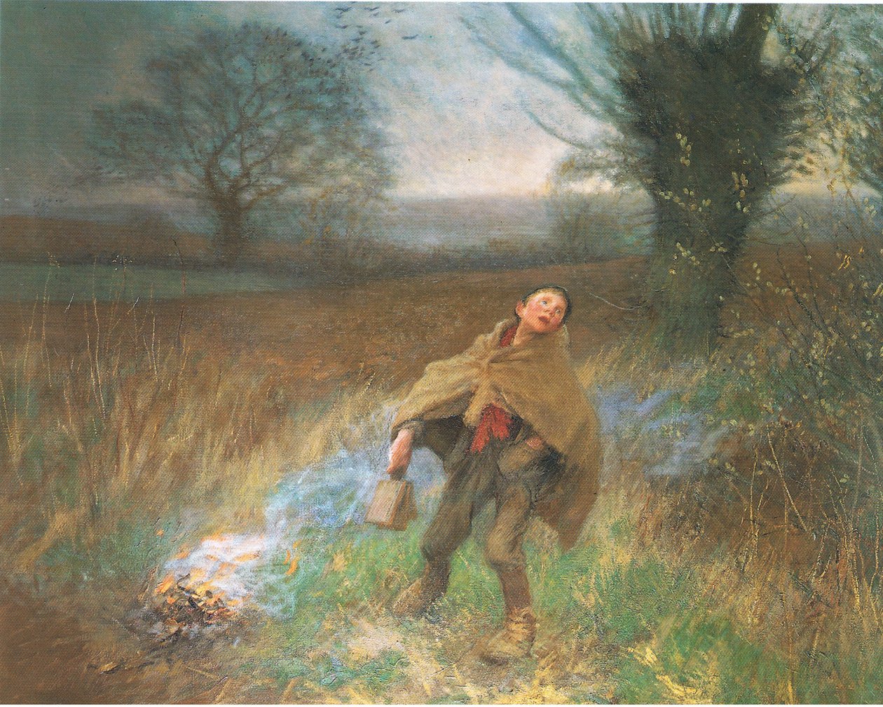 Lintujen pelottelua tekijältä George Clausen