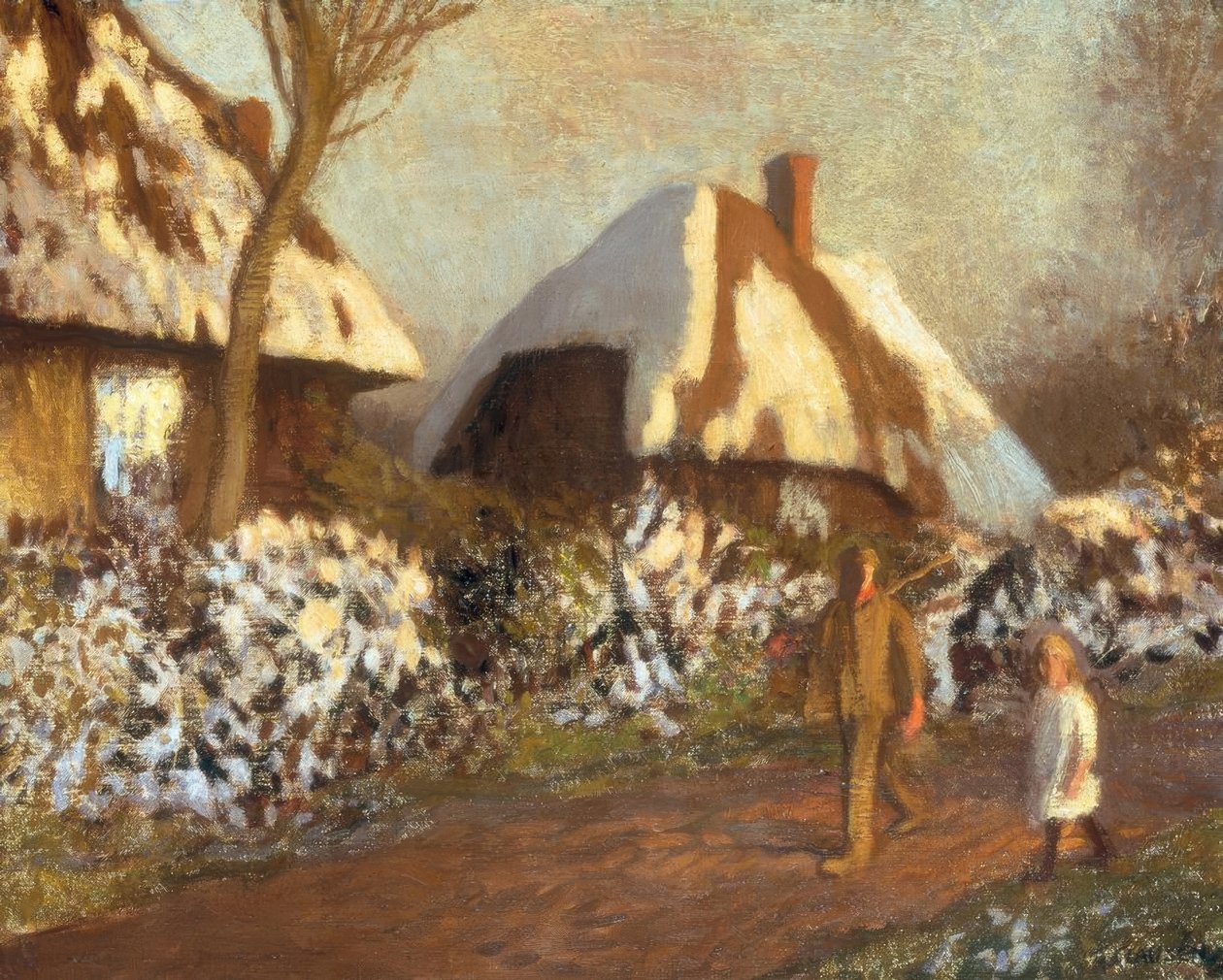 Mökkejä pakkasilta tekijältä George Clausen