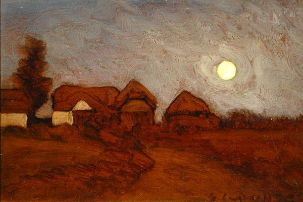 Maatila kuunvalossa tekijältä George Clausen