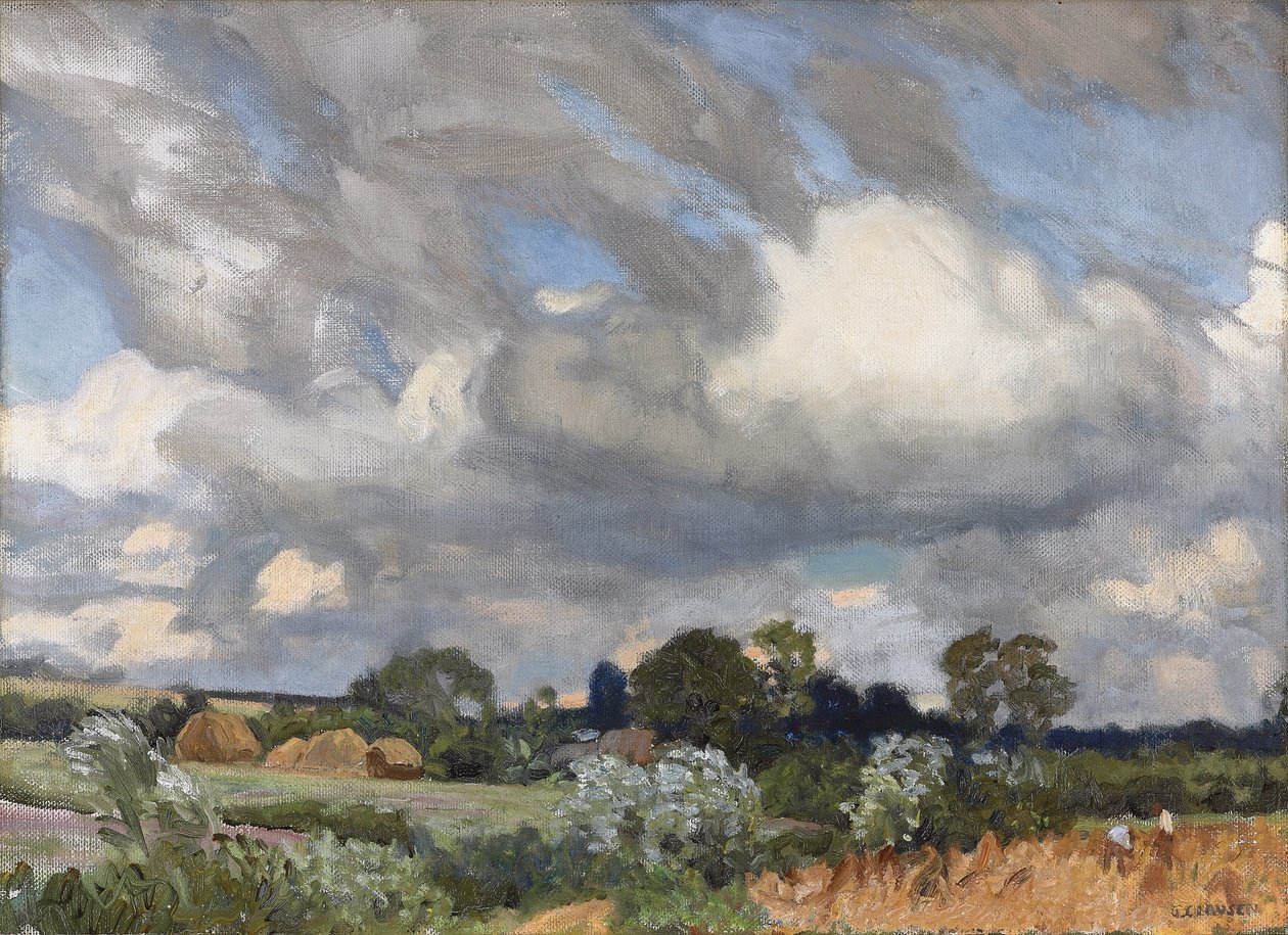 Sadonkorjuuaika tekijältä George Clausen