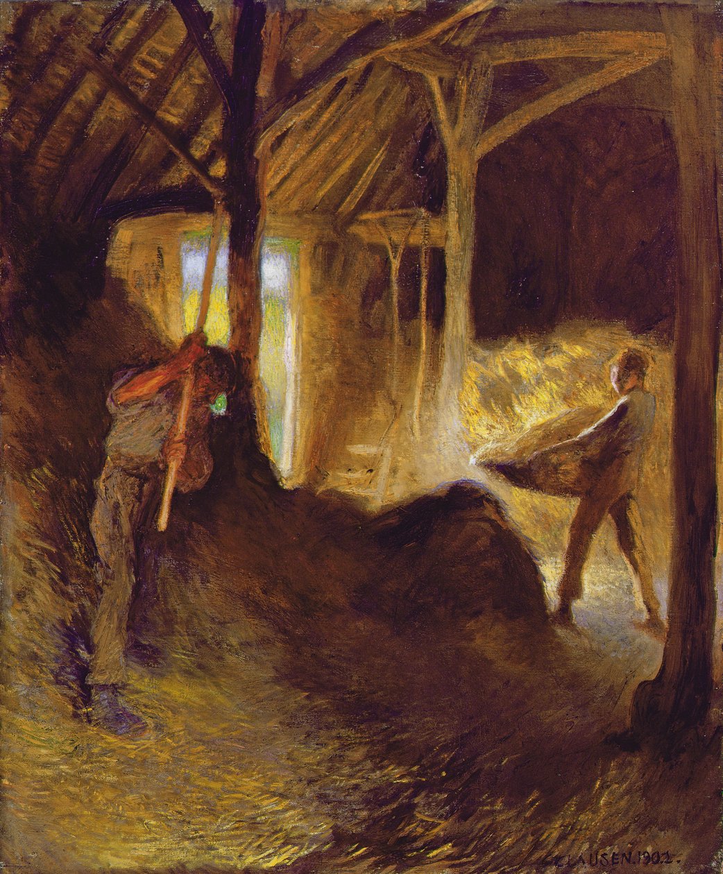 Navetassa tekijältä George Clausen