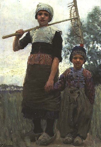 Little Haymakers, Pohjois-Hollanti tekijältä George Clausen