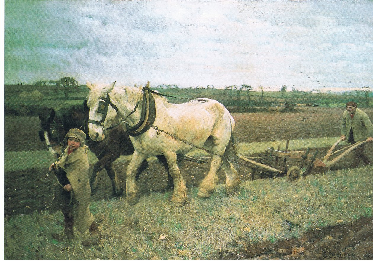 Kyntö tekijältä George Clausen
