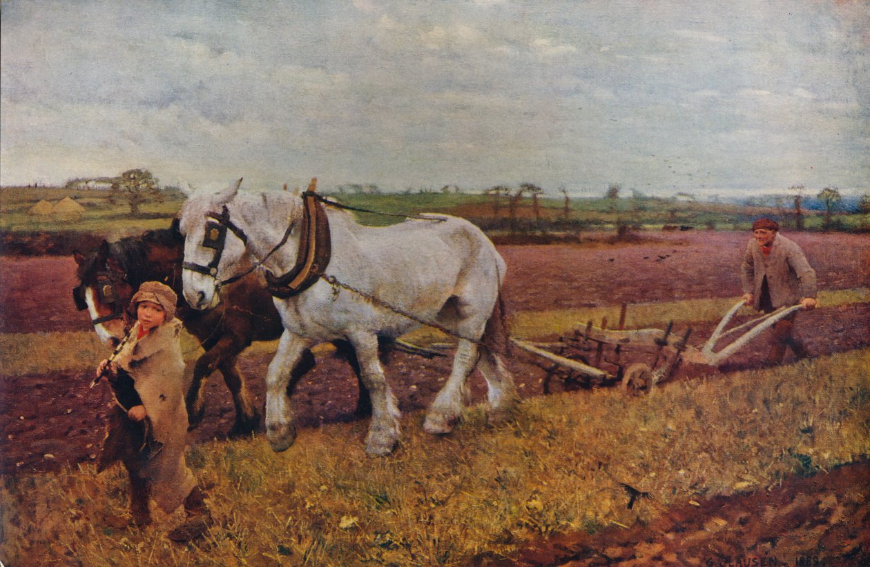 Kyntö, 1889 1935 tekijältä George Clausen