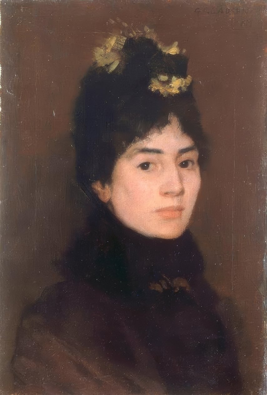 Rouva Mark Fisherin muotokuva tekijältä George Clausen