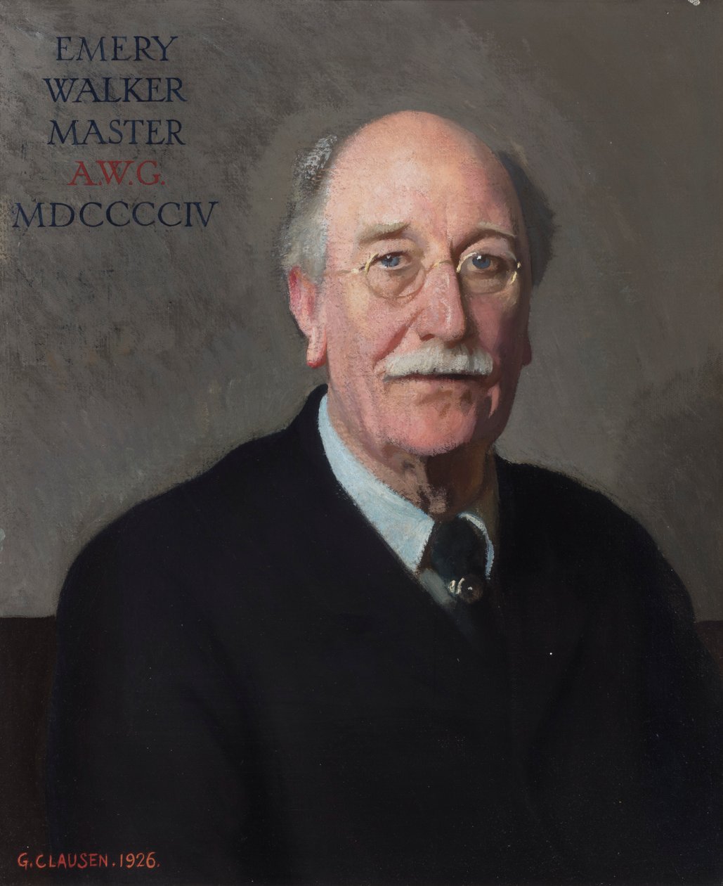 Sir Emery Walkerin muotokuva tekijältä George Clausen