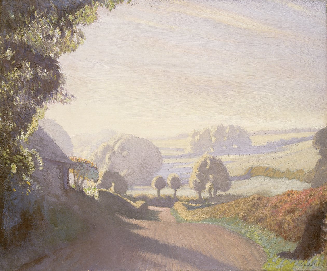 Huonekalut ja erilaiset esineet 1100- ja 1300-luvuilta tekijältä George Clausen