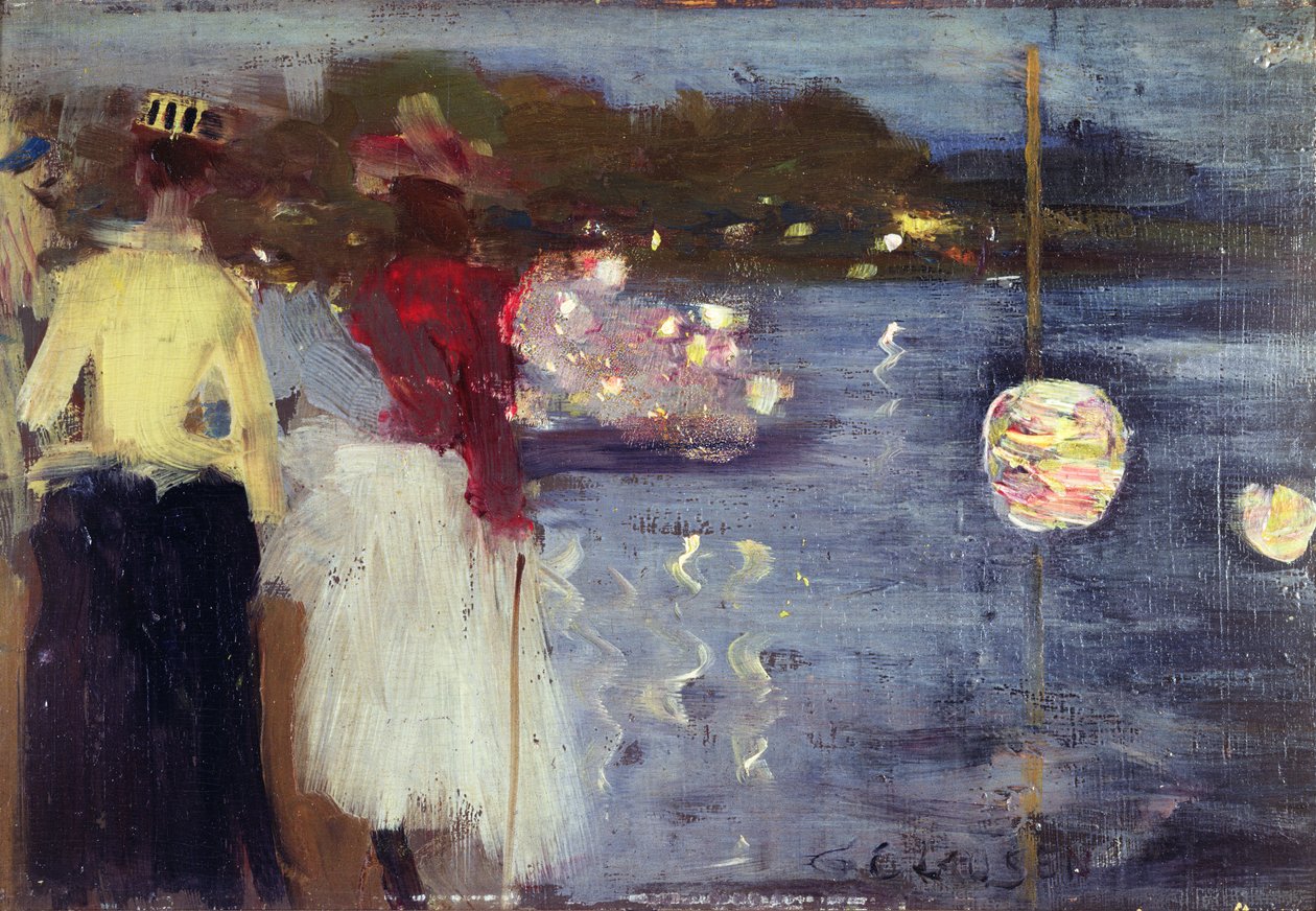 Marlow Regatta -muisto (öljy paneelissa) tekijältä George Clausen