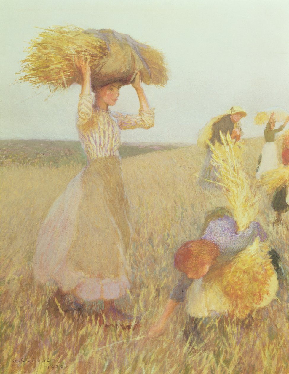 Huonekalut ja erilaiset esineet 1100- ja 1300-luvuilta tekijältä George Clausen