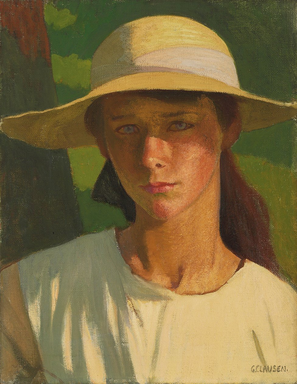 The Nut Brown Maid (öljy kankaalle) tekijältä George Clausen