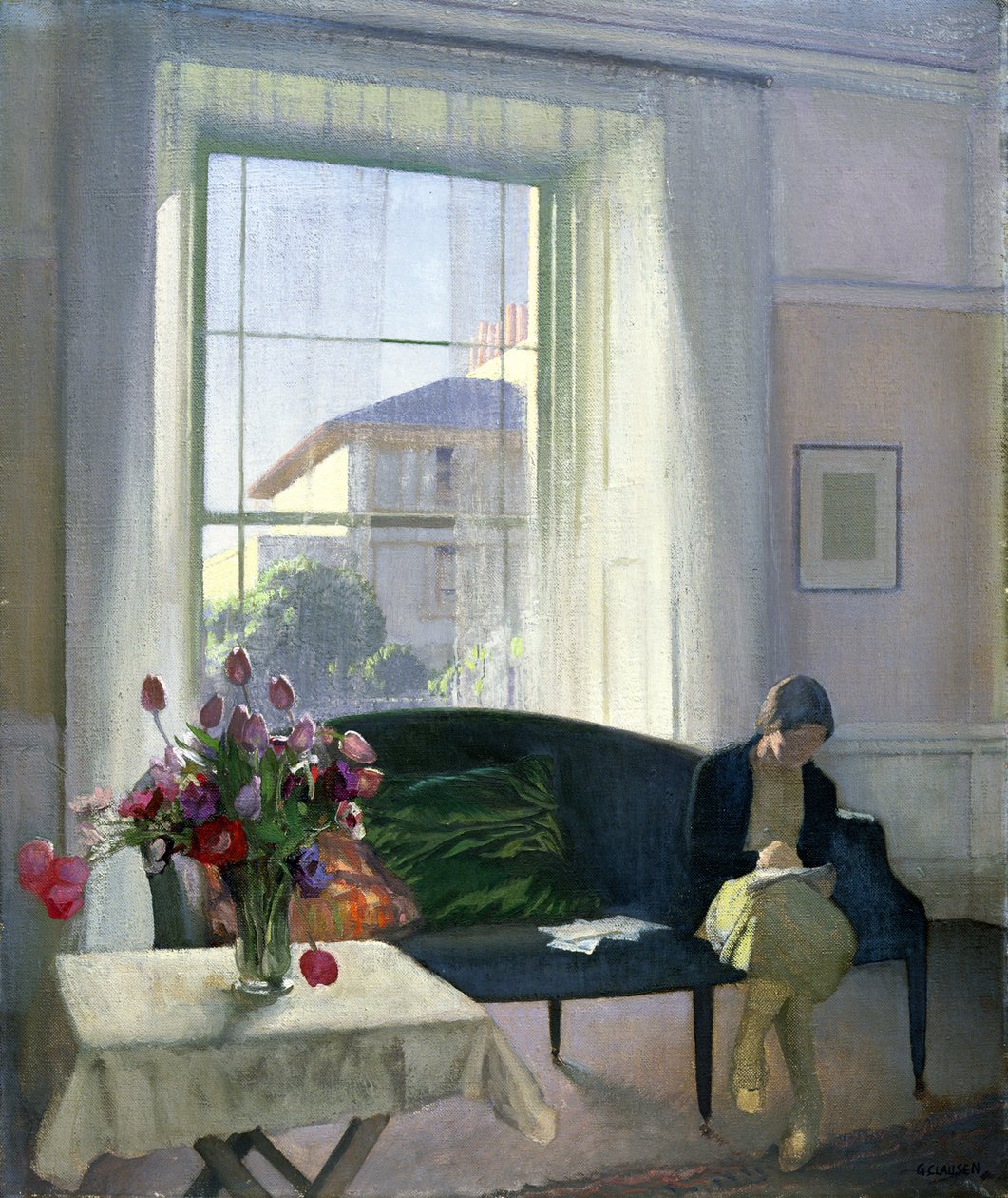 Huonekalut ja erilaiset esineet 1100- ja 1300-luvuilta tekijältä George Clausen