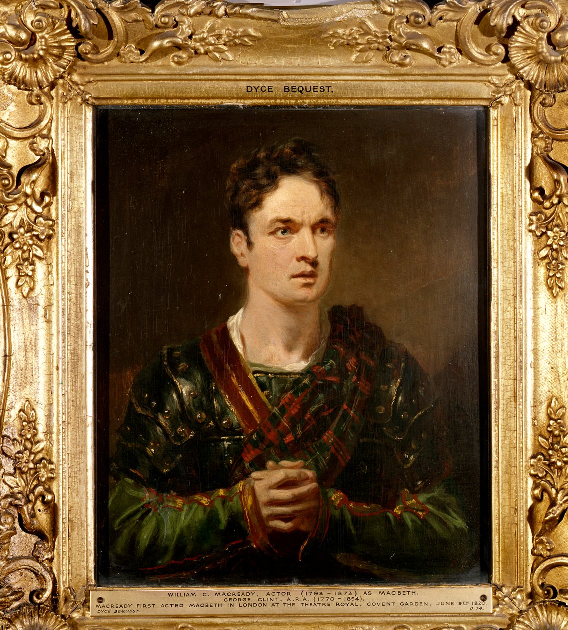 William Macready kuin Macbeth, n. 1820 tekijältä George Clint