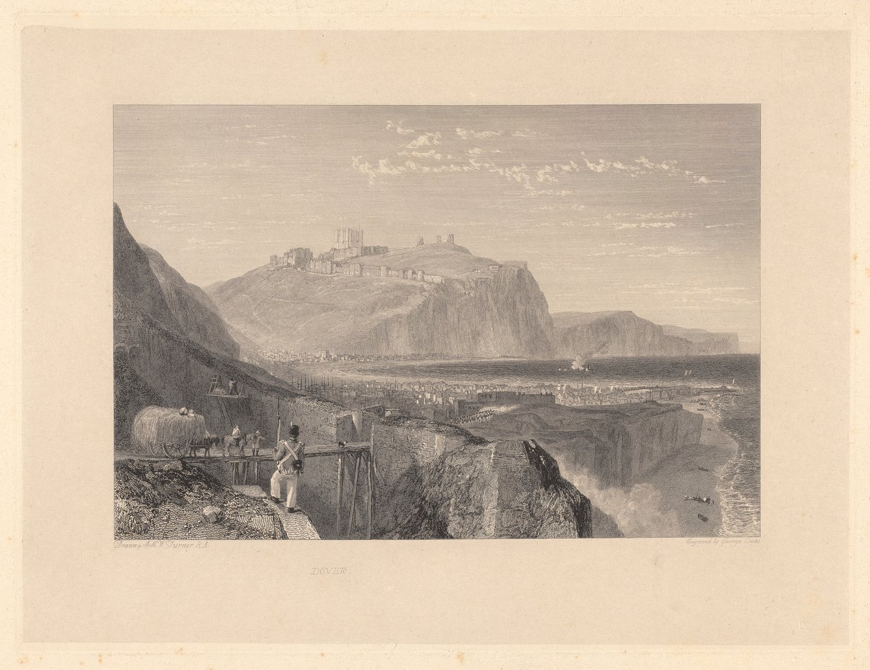 Dover Shakespearen kalliosta tekijältä George Cooke