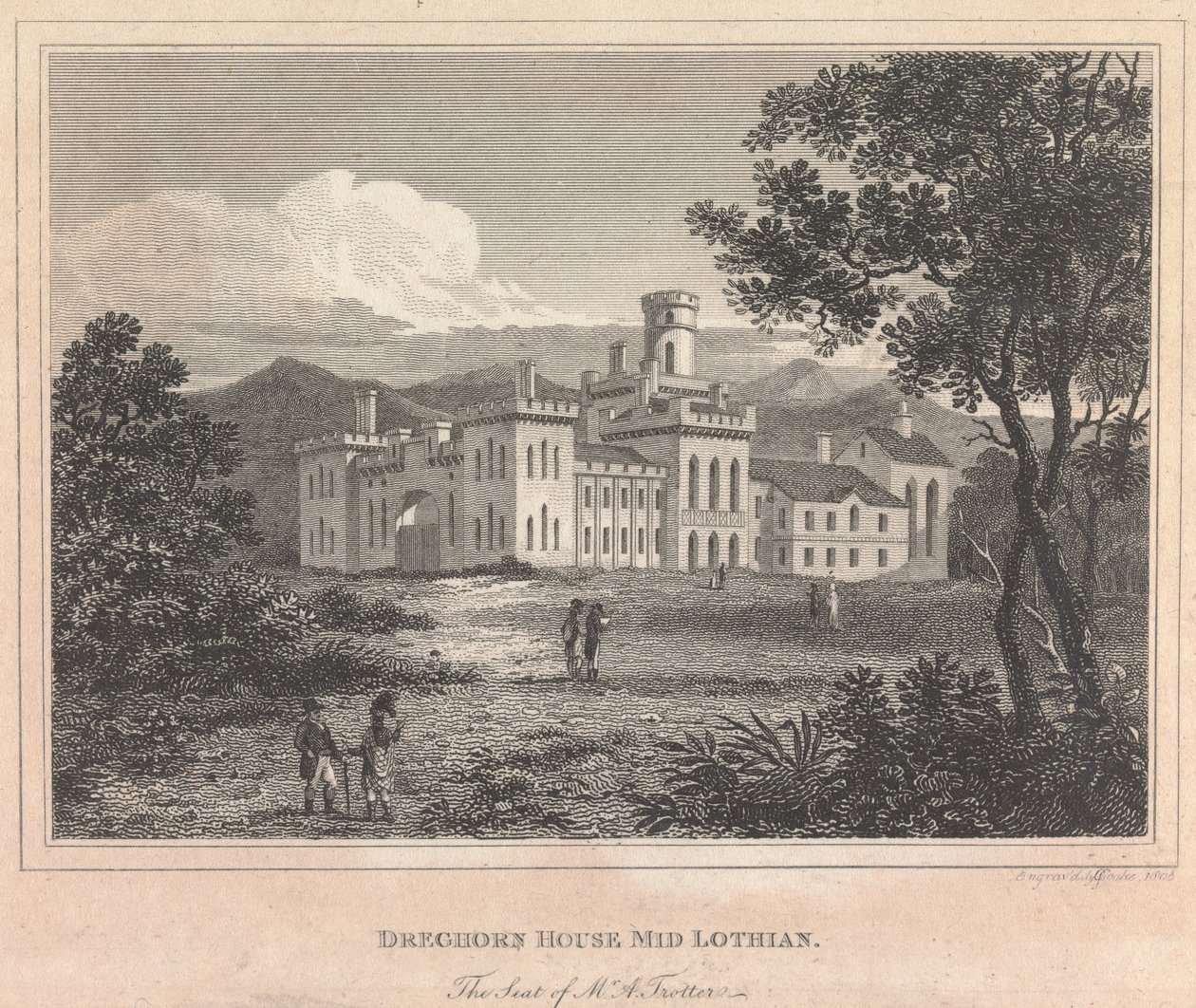 Drechon House Mid Lothian; sivu 90 (1. osa) tekijältä George Cooke