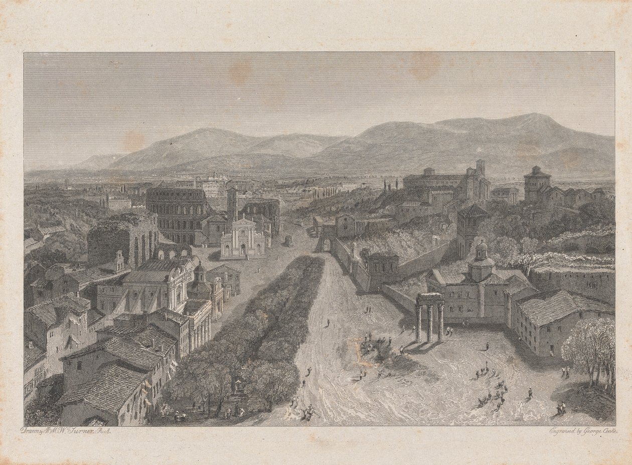 Forum Romanum Capitolin tornista tekijältä George Cooke