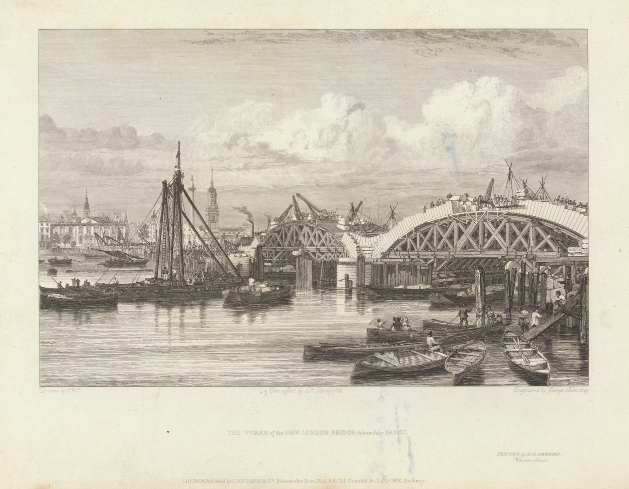 New London Bridgen teokset tekijältä George Cooke