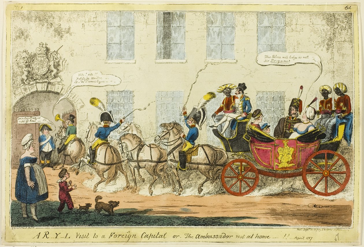 R-Y-L:n vierailu ulkomaisessa pääkaupungissa tekijältä George Cruikshank
