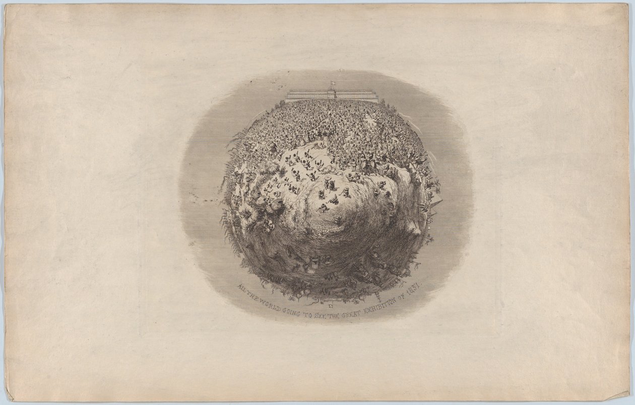 Koko maailma tulee katsomaan vuoden 1851 suuren näyttelyn tekijältä George Cruikshank