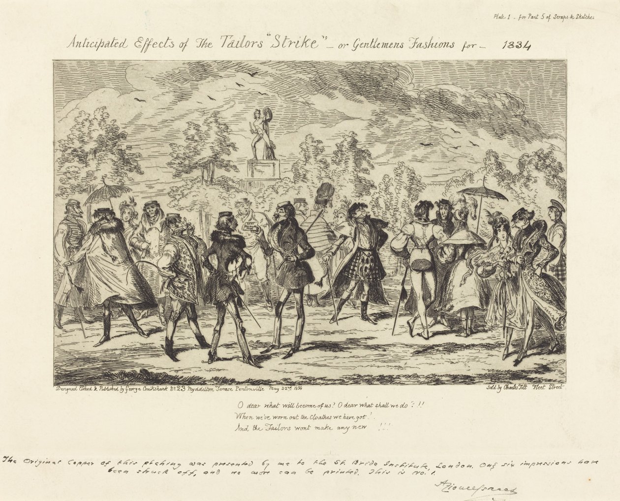 Räätälien "lakon" odotetut vaikutukset tekijältä George Cruikshank