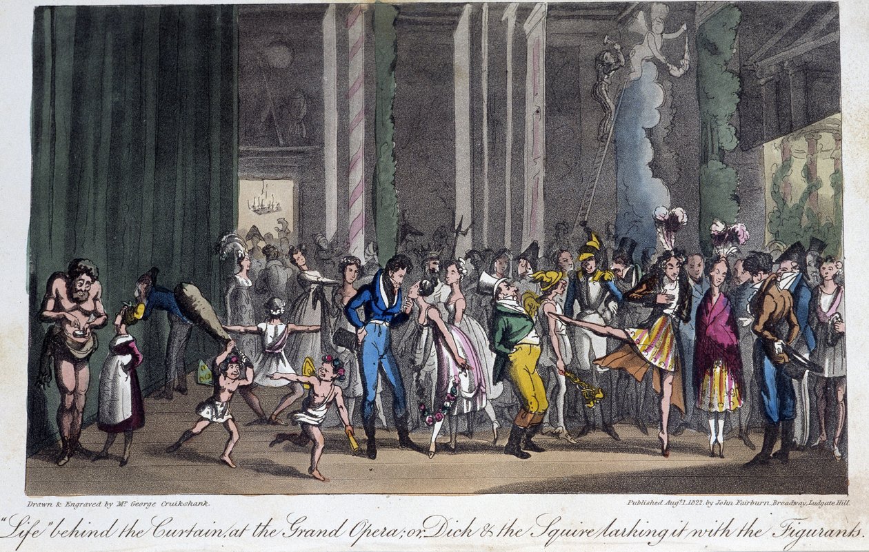 Oopperan kulissien takana - David Careyn "Elämä Pariisissa", Lontoo tekijältä George Cruikshank