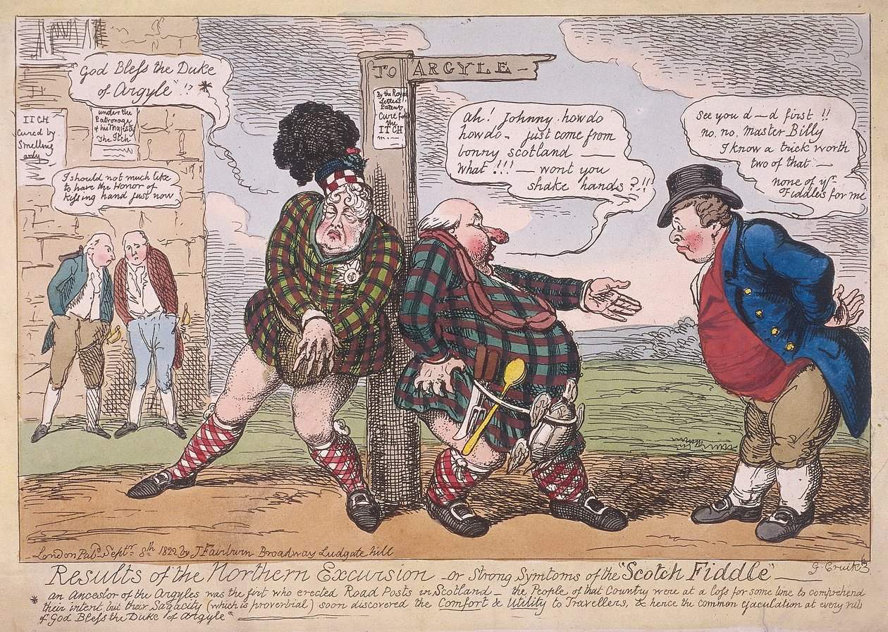 "Bonnie Willie", 1822 tekijältä George Cruikshank
