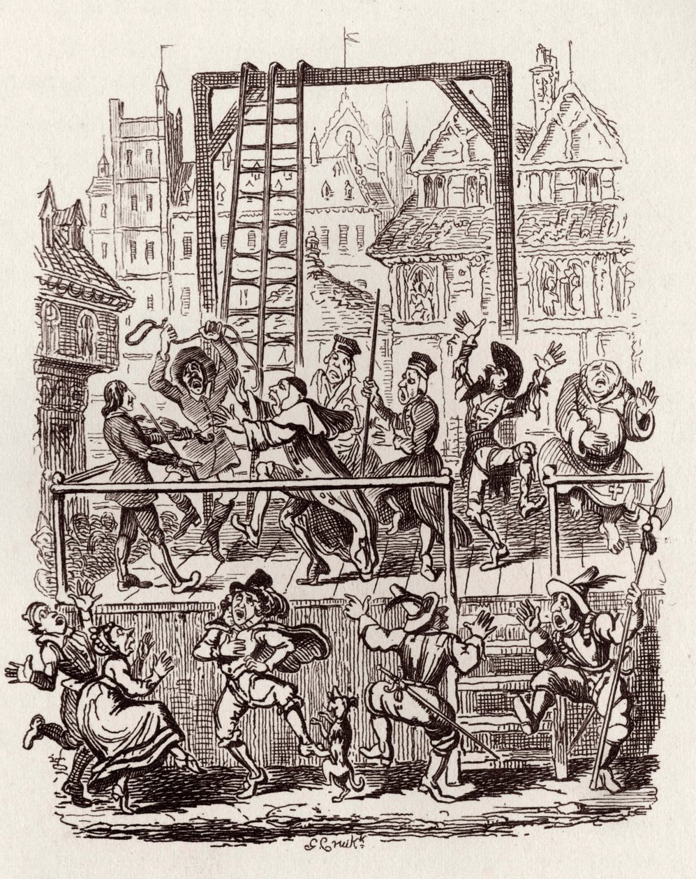 Veljekset Grimm Lasten ja tekijältä George Cruikshank