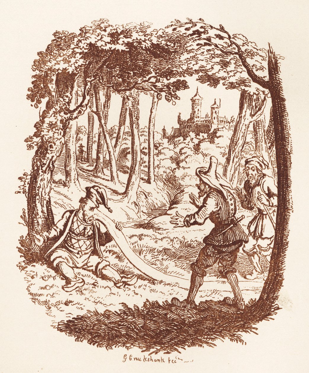 Veljekset Grimm Lasten ja tekijältä George Cruikshank
