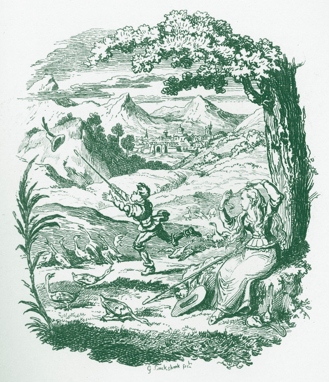 Veljekset Grimm Lasten ja tekijältä George Cruikshank