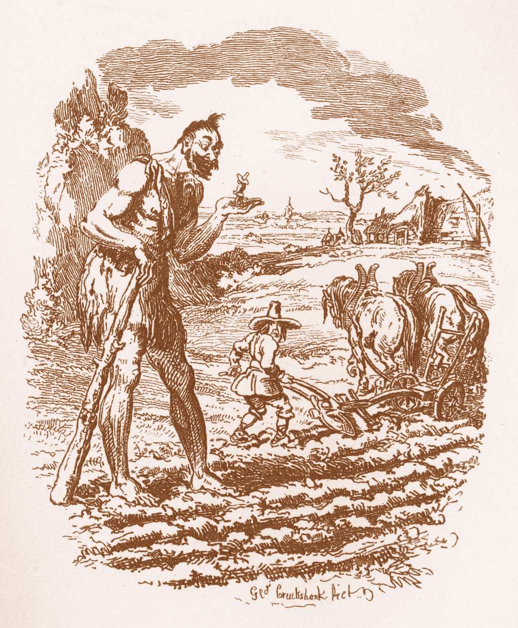 Veljekset Grimm Lasten ja tekijältä George Cruikshank