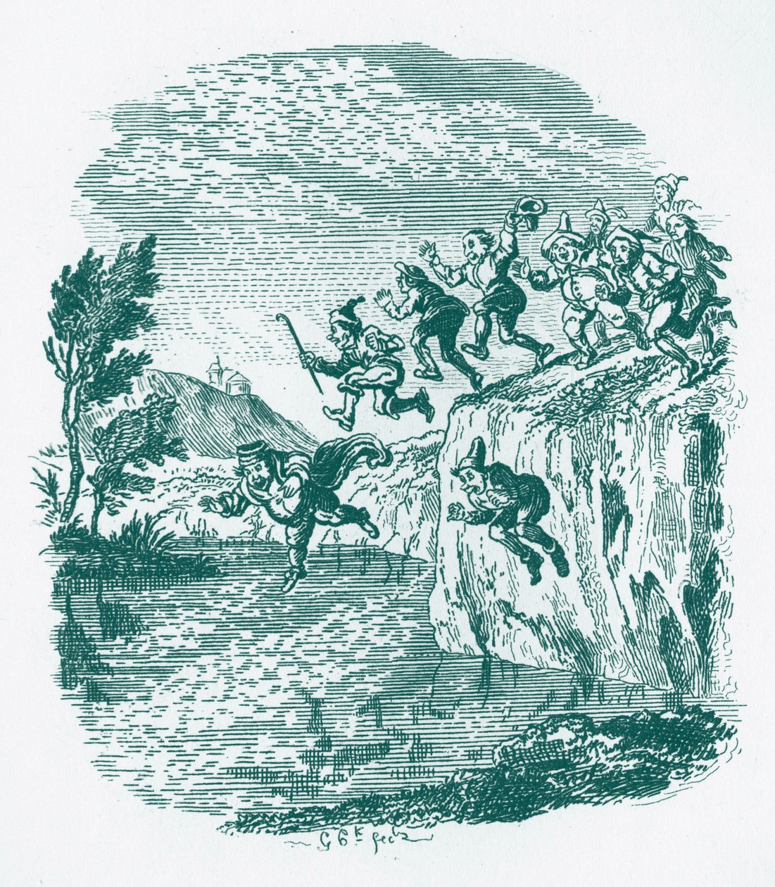 Veljekset Grimm Lasten ja tekijältä George Cruikshank