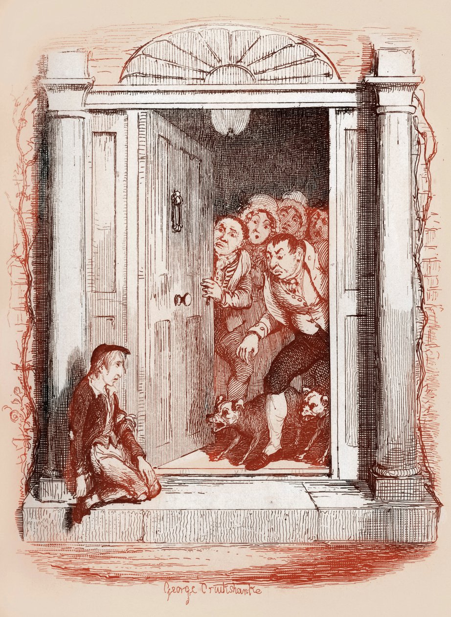 Charles Dickensin "Oliver Twistin seikkailut" tekijältä George Cruikshank
