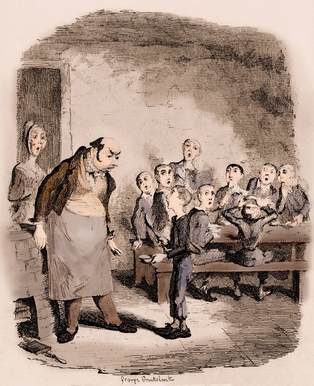 Charles Dickensin Oliver Twistin seikkailut tekijältä George Cruikshank