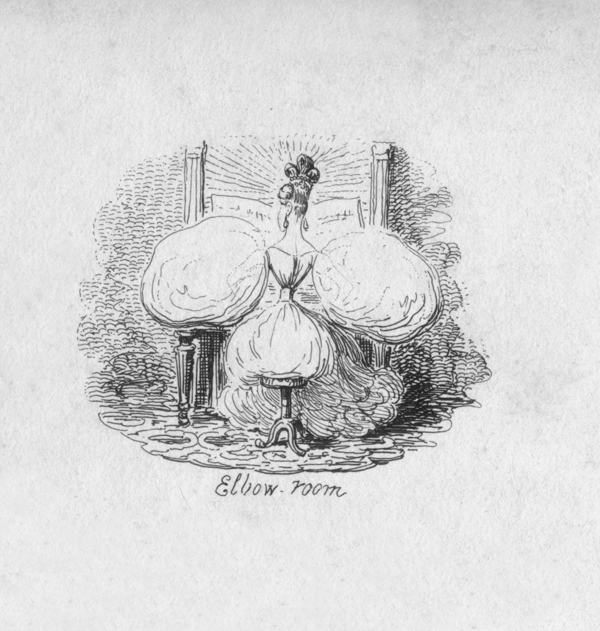 Elbow Room, 1829 tekijältä George Cruikshank