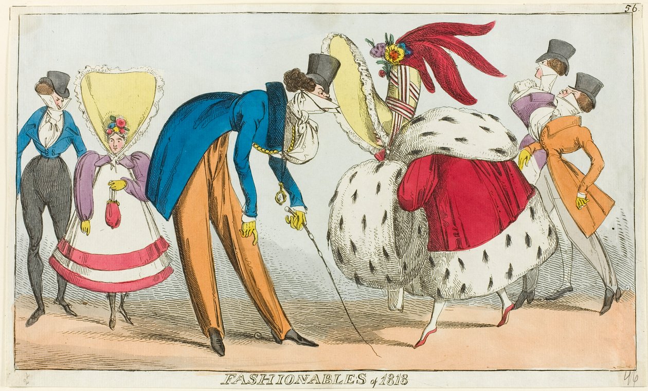 Vuoden 1818 muotitietoiset tekijältä George Cruikshank