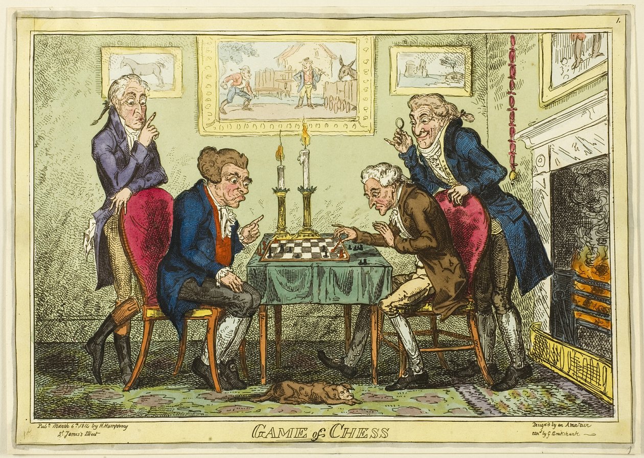Shakkipeli tekijältä George Cruikshank