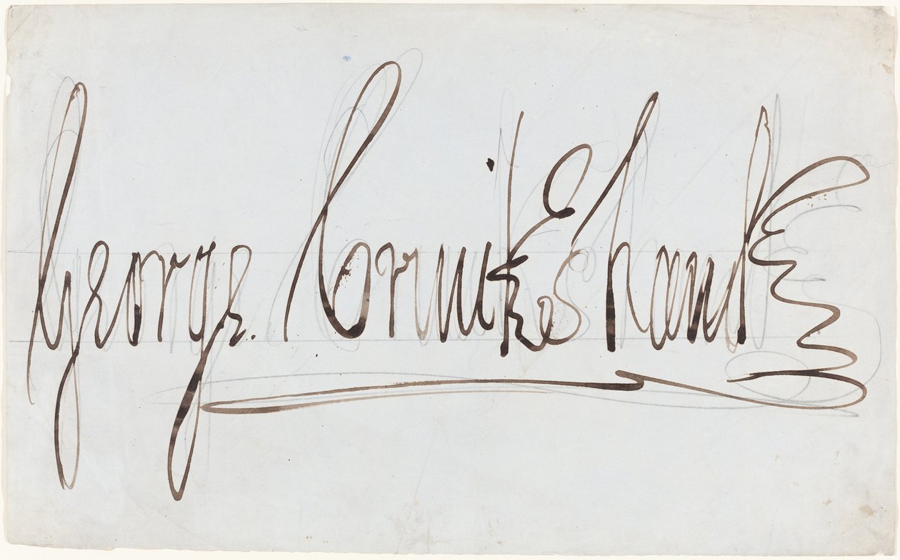 George Cruikshank (koristeellinen allekirjoitus) tekijältä George Cruikshank