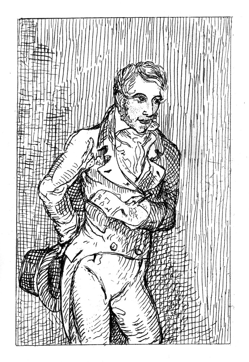 George Cruikshank 1792-1878, englantilainen karikaturisti ja kirjankuvittaja, 1811. tekijältä George Cruikshank