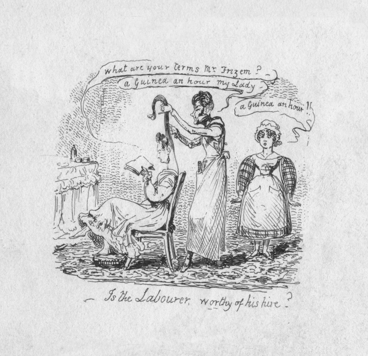 Onko työläinen palkkansa arvoinen, 1829 tekijältä George Cruikshank